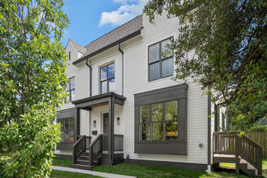 Inspiration for a transitional exterior home remodel in DC Metro
