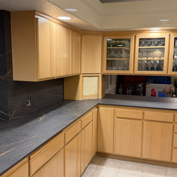 Bookmatched Luxury Kitchen – Dekton Laurent Countertops