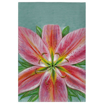 Betsy Drake Pink Lily Guest Towel