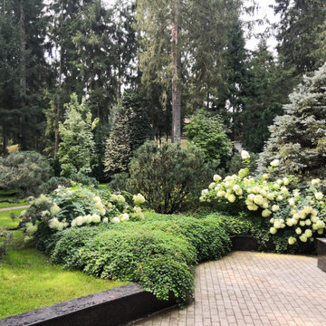 Landscape design of the territory (Moscow region, Sherwood village)