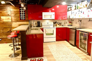 Inspiration for an eclectic kitchen remodel in Detroit