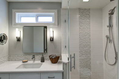 Inspiration for a contemporary bathroom remodel in Portland