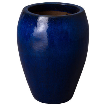 Round Pot, Blue 17x23