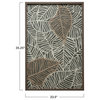 Wood Framed Mixed Material Botanical Wall Art with Glass Cover, Multicolor