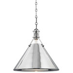 Hudson Valley Lighting - Metal No.2 Large Pendant, Polished Nickel - Designed by Mark D. Sikes