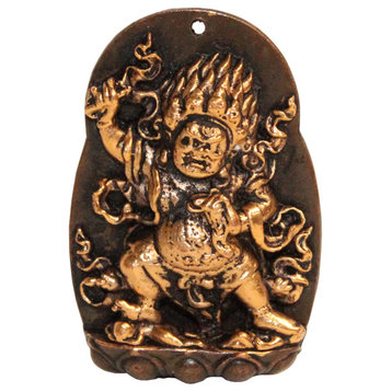 Chinese Handmade Metal Tibetan Zambala Jambhala Pendant Display Hws306