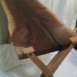 Live Edge Walnut Console Table - Console Tables