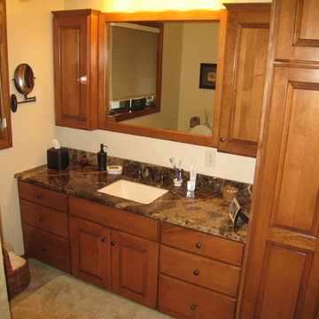 Maple Bathroom Cabinets refaced