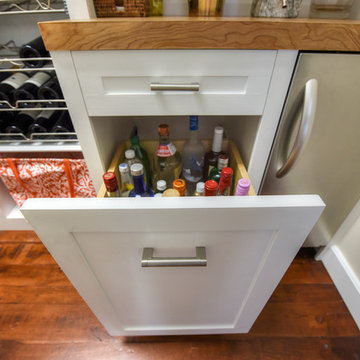 Custom Wood Walk-in Pantry and Wine Bar