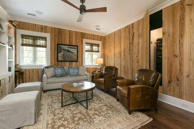 Family room - transitional family room idea in Charleston