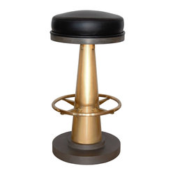 Brass or Copper Cone Bar Stool - Bar Stools And Counter Stools