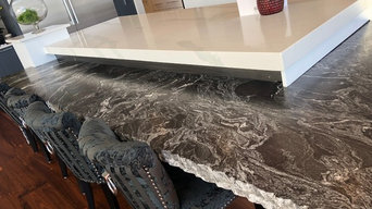 Chiseled edge on leather granite