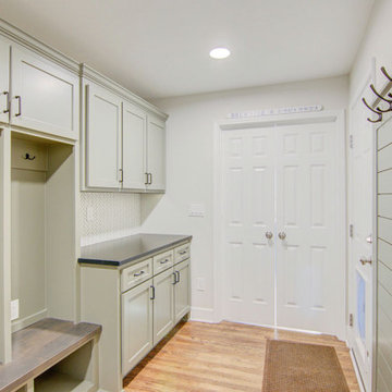Modern Rustic Farmhouse Kitchen + Mudroom + Bathroom Remodel