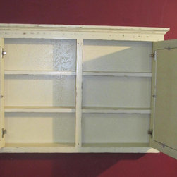 Antique White Cottage Style Medicine Cabinets - Bathroom Cabinets