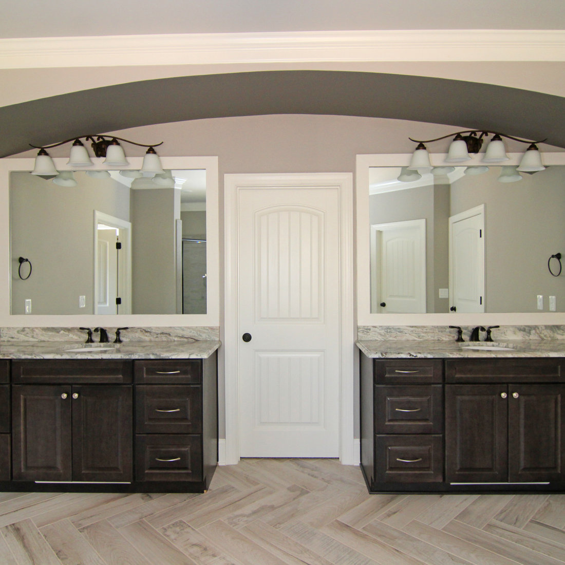 Separate His and Hers Vanities