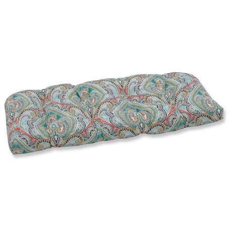 Pretty Witty Reef Wicker Loveseat Cushion, 44"x19"x5"