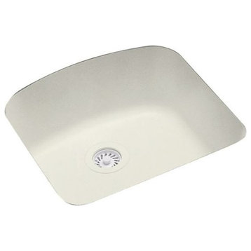 Swan 20x20x9 Solid Surface Undermount Kitchen Sink, Bisque