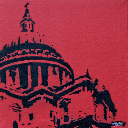 St Paul's Red - Paintings