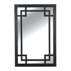 Kenroy Home Jacob Wall Mirror in Dark Rustic Bronze Finish - Wall Mirrors