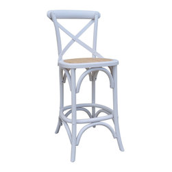 Toulon Counter Stool in White - Bar Stools And Counter Stools