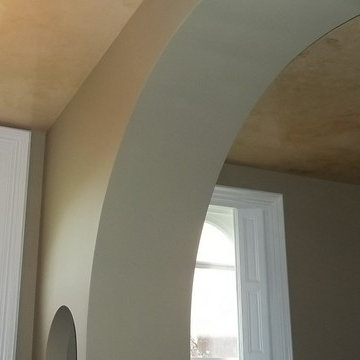 Venetian plaster ceiling and walls
