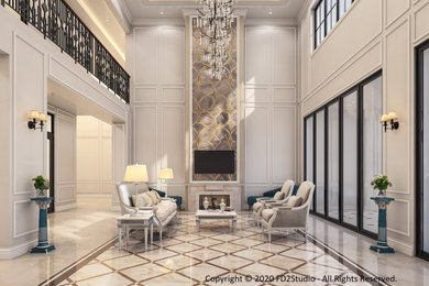 Inspiration for a large modern home design remodel in Other