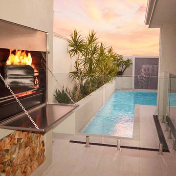 Eglington Alfresco Water Feature Planters and Braai