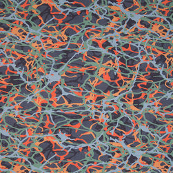 Clueit Webb Interiors Printed Fabric Collection - Estuary Indigo - Curtain Fabric