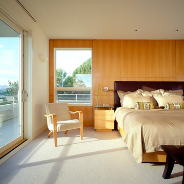 Tiburon Contemporary Master Bedroom & Bathroom