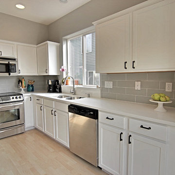 3cm QNext Quartz Taj White and Viscon White