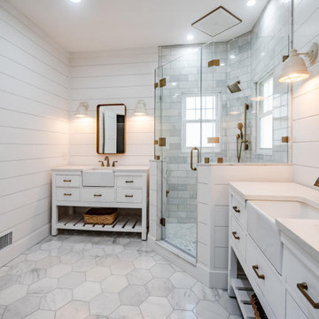 Downingtown Modern Farmhouse Master Bathroom