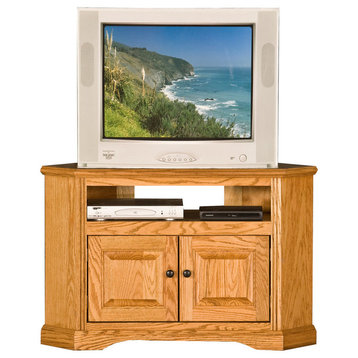 Eagle Furniture 41" Oak Ridge Corner TV Cart, Medium Oak