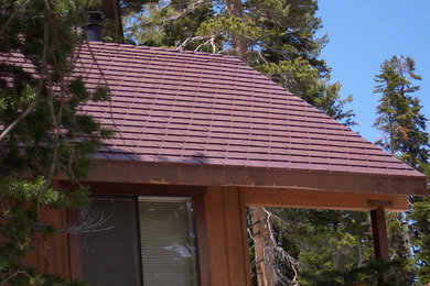 California home with Sierra Steeltiles Cor-ten (corten) weathering steel roof