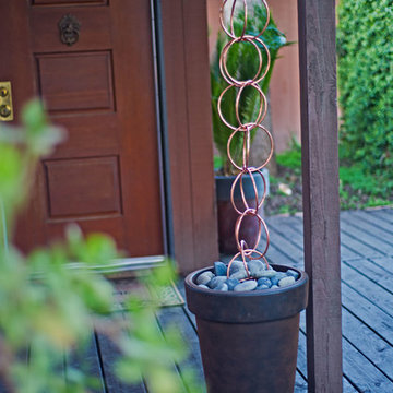 Double Link Rain Chain - Polished Copper by Good Directions