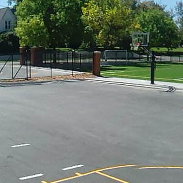 Loren O's Pro Dunk Gold Basketball System on a 72x80 in Denver, CO