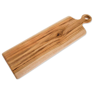NOVICA Morning Baguette And Teak Wood Cutting Board  (20 Inch)
