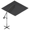 Black Square Offset Cantilever Umbrellas, 10'