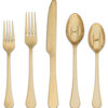 Katni Brass Tumble 18/8 20-Piece Flatware Set