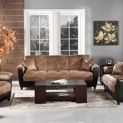 Leather Living Room Set Aspen Microfiber - Living Room Furniture