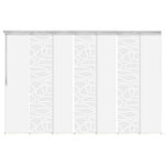 Central Design Products - Navajo White-Calisto 7-Panel Track Extendable Vertical Blinds 110-153"x94", Satin Nickel Track - Central Design Products is pleased to introduce a new innovative panel track that offers easy 2-way installation, adding an alluring style and refined touch to your home decor. The single rail design of the track is sleek, compact, and reduces the overall footprint and weight of the installation, eliminating bulky, intrusive window treatments. Adjusting the panel height is a breeze " simply trim the panel, re-attach the liner, and install the panel weight. Detailed instructions are included.The panel track also features a patented slider design, made with aluminum and fitted with bearings that allow for durable and smooth operation. The sliders are stacked closer together than conventional panel tracks, reducing light bleed coming from the gaps between panels. This track has endless uses from dividing rooms, garages, offices, and closets to decorating windows and patios. Available in larger sizes including 8, 10, and 12 panels.