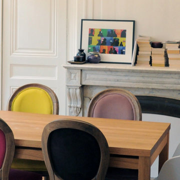 Rénovation de salle à manger dans appartement haussmannien à Lyon