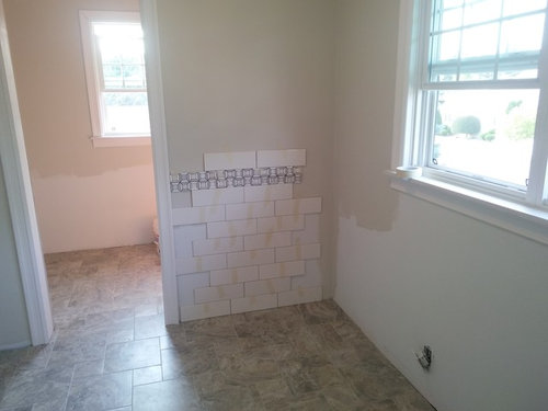 Bathroom Wall Tile Too Low, How High To Put Tile On Bathroom Wall
