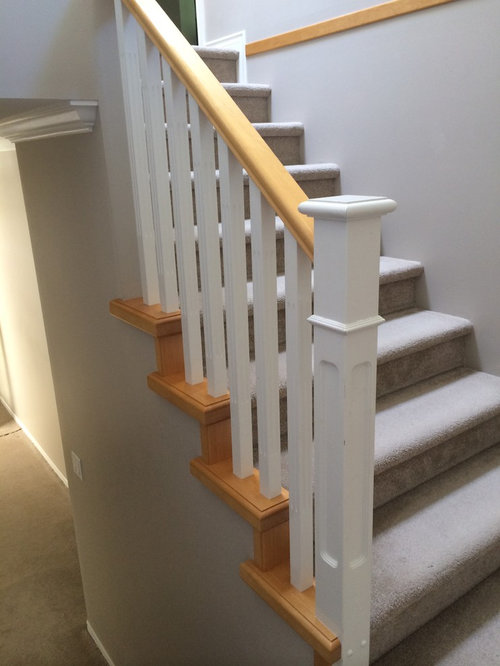 Stair issue What can you do with curved staircase with wooden end cap