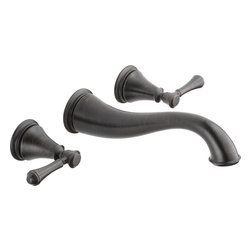 Delta Cassidy Two Handle Wall Mount Lavatory Faucet - Bathroom Sink Faucets