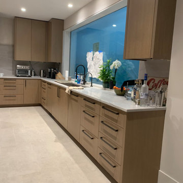 Stained White Oak Kitchen