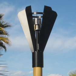 Black Fins Automated Tiki Torch Kit - Outdoor Torches