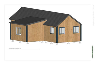 Inspiration for a small contemporary home design remodel in Other
