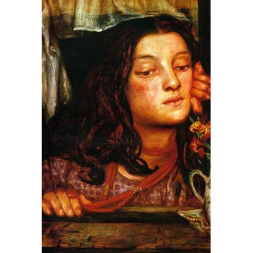 Girl at a Lattice - Fine Art Giclee Print 16" x 24"
