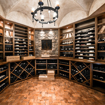 Mendham NJ Black Walnut Wine Room