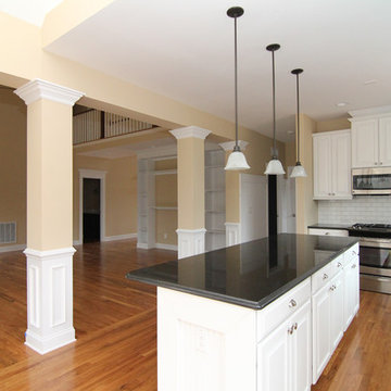 Open concept kitchen layout